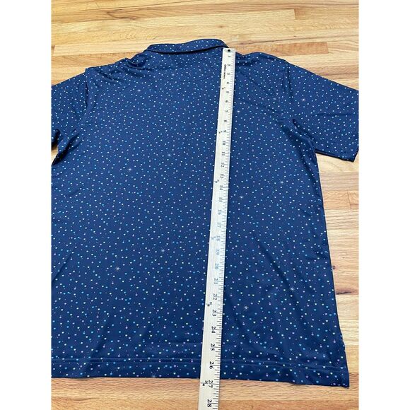 Peter Millar Summer Comfort Men's XL Blue Shirt Polyester Polo Golf Performance - Picture 7 of 8